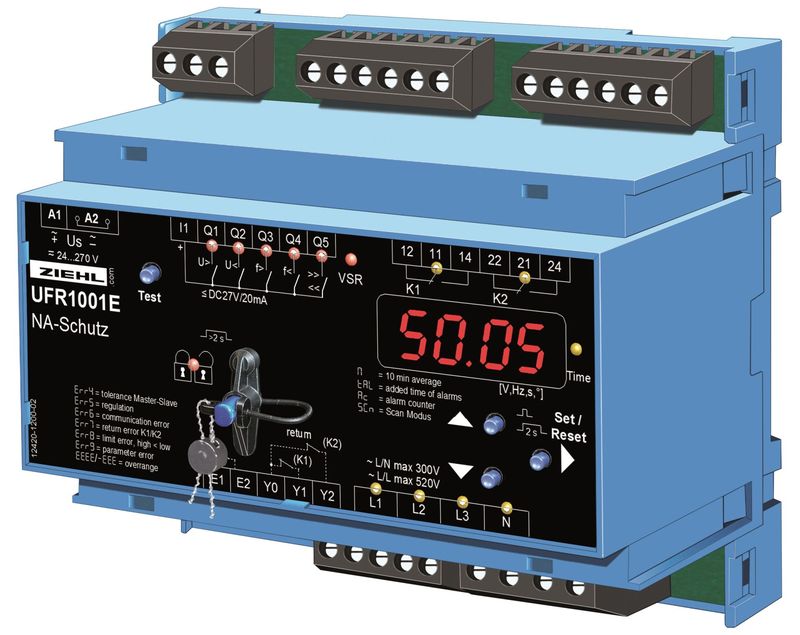 Ziehl Voltage and Frequency Relay UFR1001E 