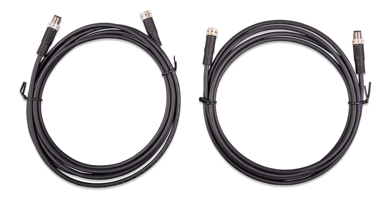 M8 circular connector MaleFemale 3 pole cable 2m (both cables)