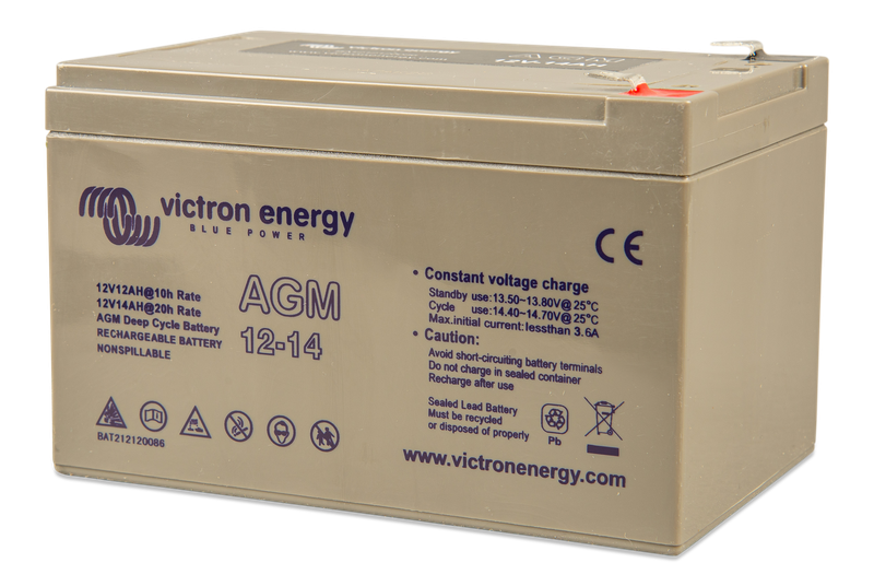 12V 14Ah AGM Deep Cycle (left)