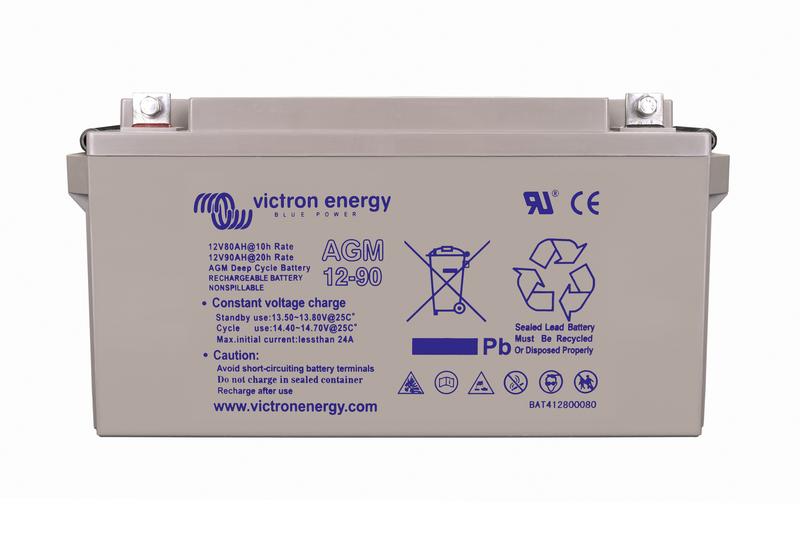 12V 90Ah AGM Deep Cycle (front)