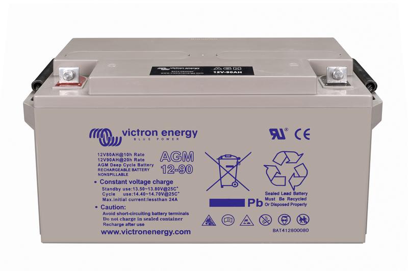 12V 90Ah AGM Deep Cycle (front-angle)