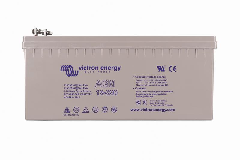 12V 220Ah AGM Deep Cycle (front)
