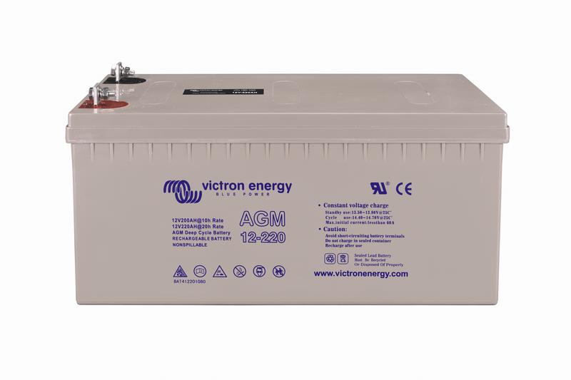 12V 220Ah AGM Deep Cycle (front-angle)