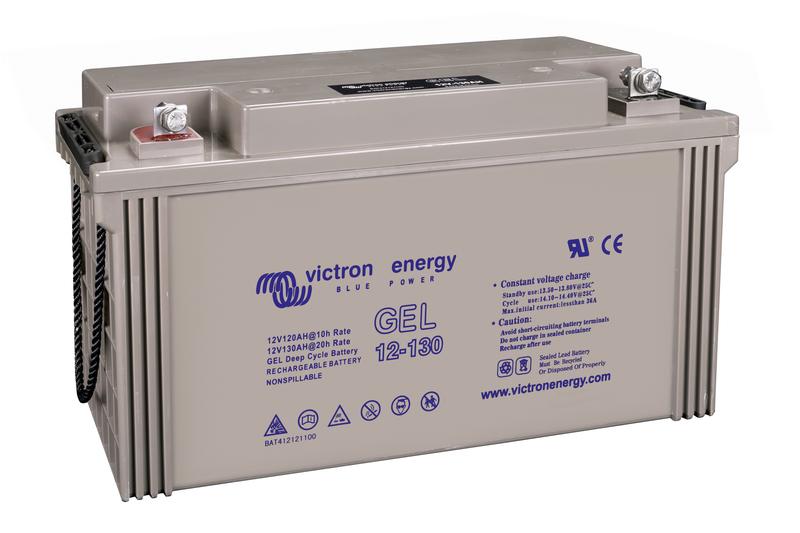 12V 130Ah Gel Deep Cycle Battery (right)