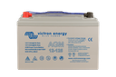 12V 125Ah AGM Super Cycle Battery (front with protectors)