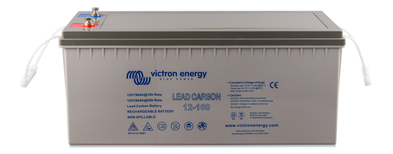 Lead-carbon battery 12V-160Ah - front-angle