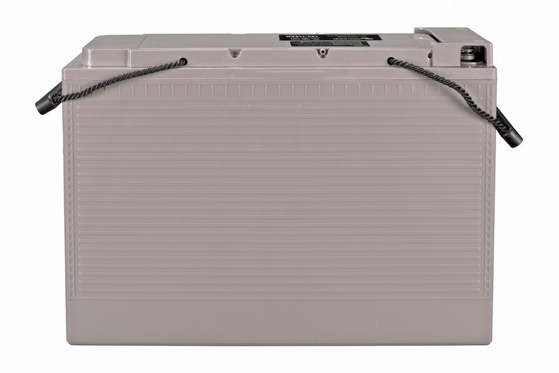 12V 115Ah AGM Telecom Battery (front-angle)