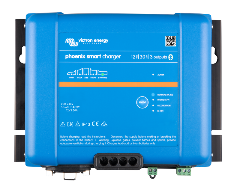 Phoenix Smart IP43 Charger 12V 30A 3 outputs 230V (top) 