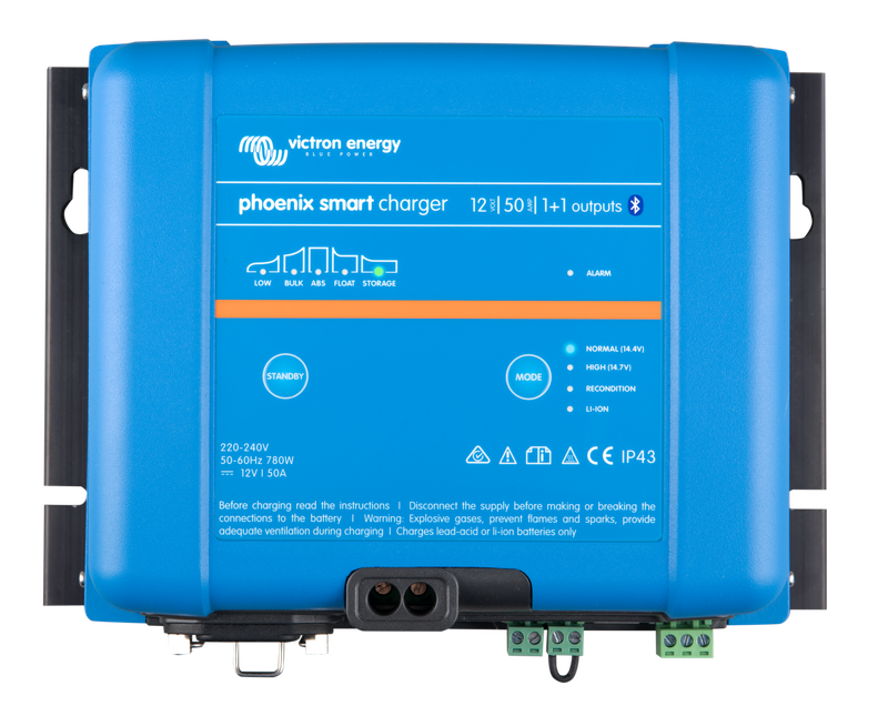 Phoenix Smart IP43 Charger 12V 50A 1+1 outputs 230V (top) 