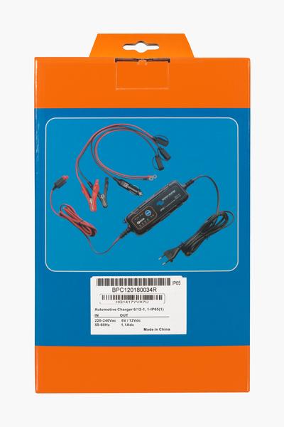 Automotive IP65 Charger 6V/12V-1,1A (blister-back)