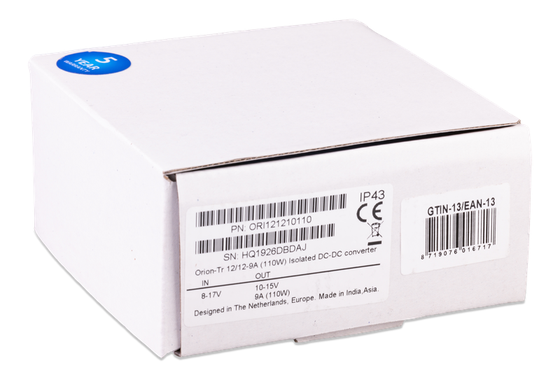 Orion-Tr 12_12-9A (110W) Isolated DC-DC converter (box) 