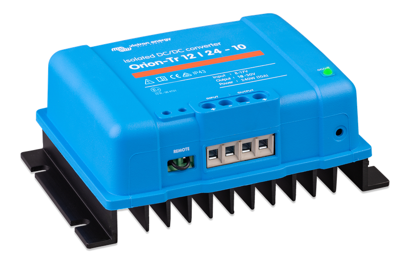 Orion-Tr 12_24-10A (240W) Isolated DC-DC converter (right) 