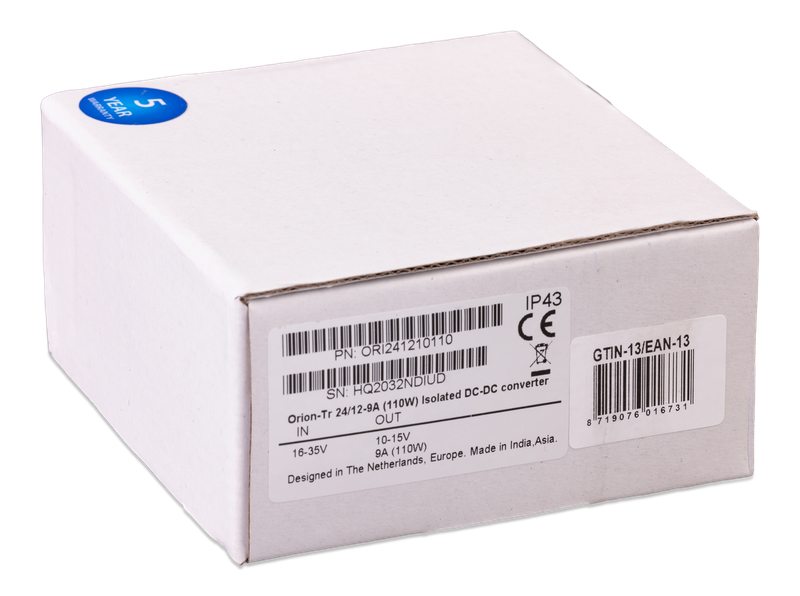 Orion-Tr 24_12-9A (110W) Isolated DC-DC converter (box) 
