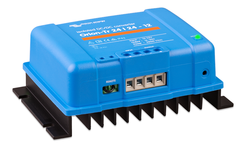Orion-Tr 24_24-12A (280W) Isolated DC-DC converter (right) 