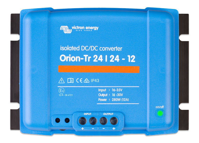 Orion-Tr 24_24-12A (280W) Isolated DC-DC converter (top) 