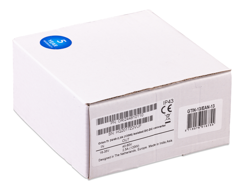 Orion-Tr 24_48-2,5A (120W) Isolated DC-DC converter (box) 