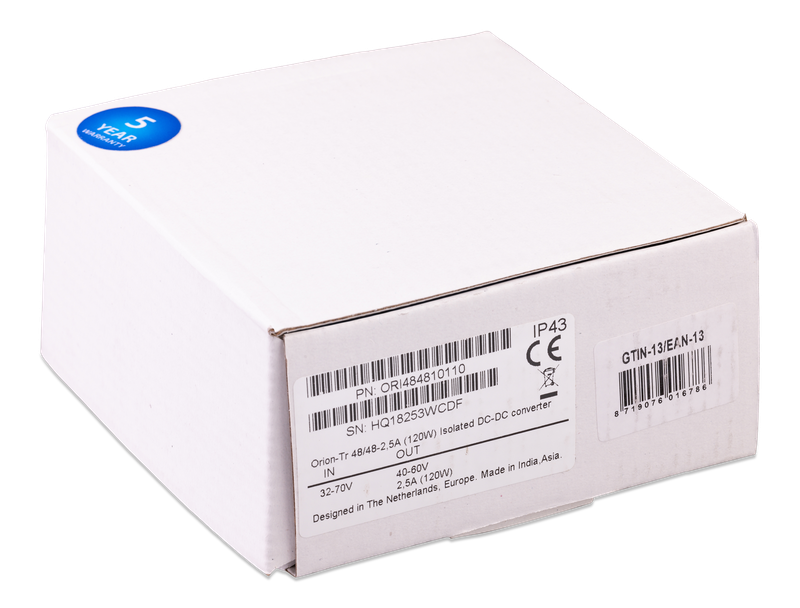 Orion-Tr 48_48-2,5A (120W) Isolated DC-DC converter (box) 