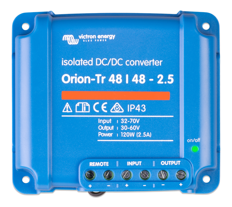 Orion-Tr 48_48-2,5A (120W) Isolated DC-DC converter (top) 