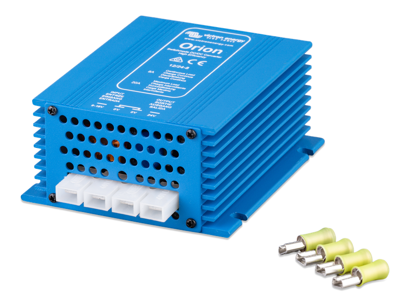 Orion 12_24-8 DC-DC converter IP20 (left) 