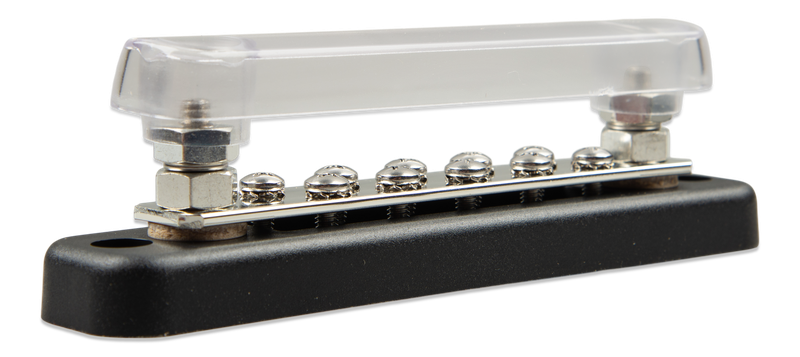 VBB115021020 - Busbar 150A 2P with 10 screws + cover (with cover right) 