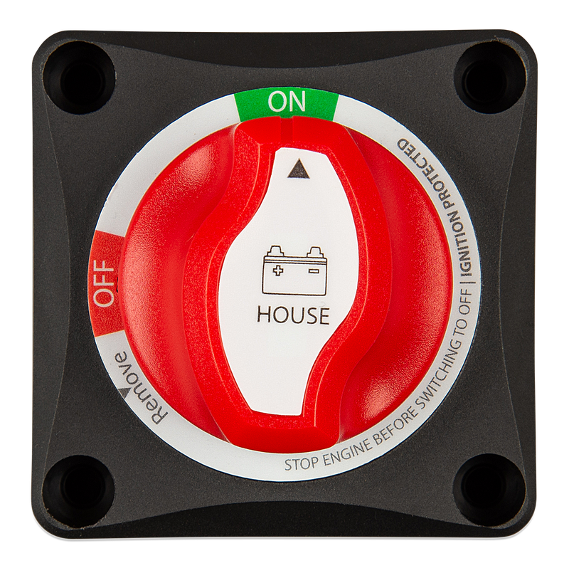 Battery switch ON-OFF 48V (House battery sticker) 
