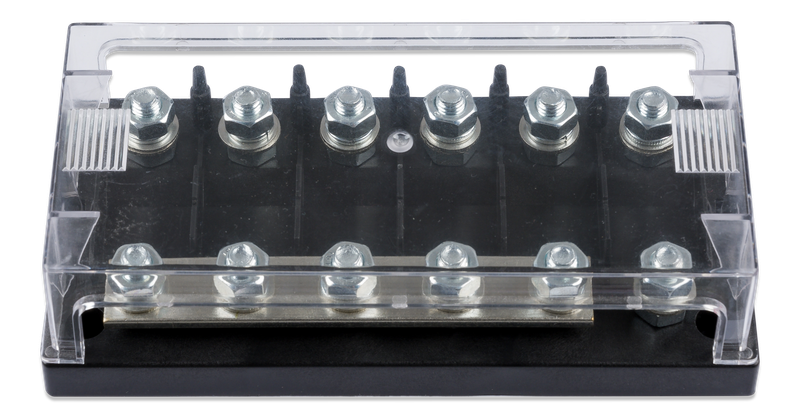 Fuse holder 6-way for MEGA-fuse (front-angle-closed)
