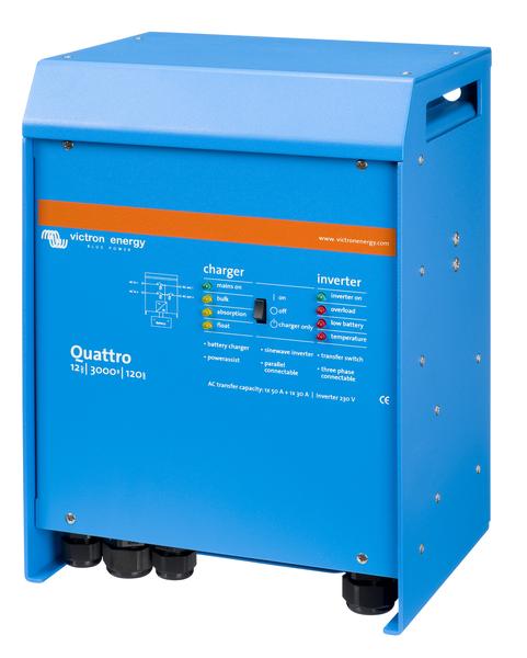 Quattro 12V 3000VA 120A 230VAC (left)