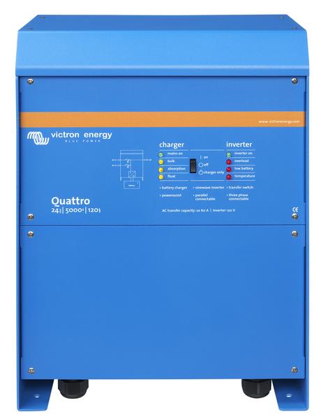 Quattro 24V 5000VA 120A 120 VAC (front)