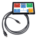GX Touch 70 (front with cables, screen on) 