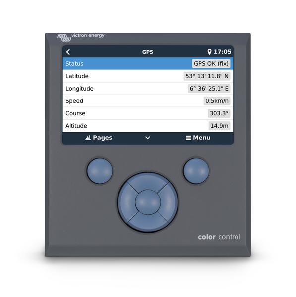 Color Control GX screen - GPS