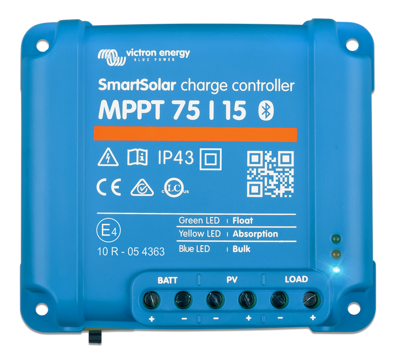 SmartSolar MPPT 75/15 (top) 