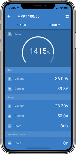 iPhone SmartSolar status