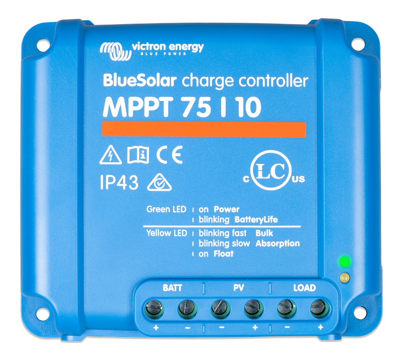BlueSolar MPPT charge controller 75/10 (top) 