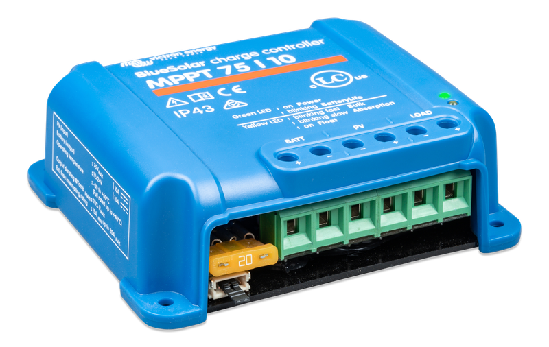BlueSolar MPPT charge controller 75/10 (right) 