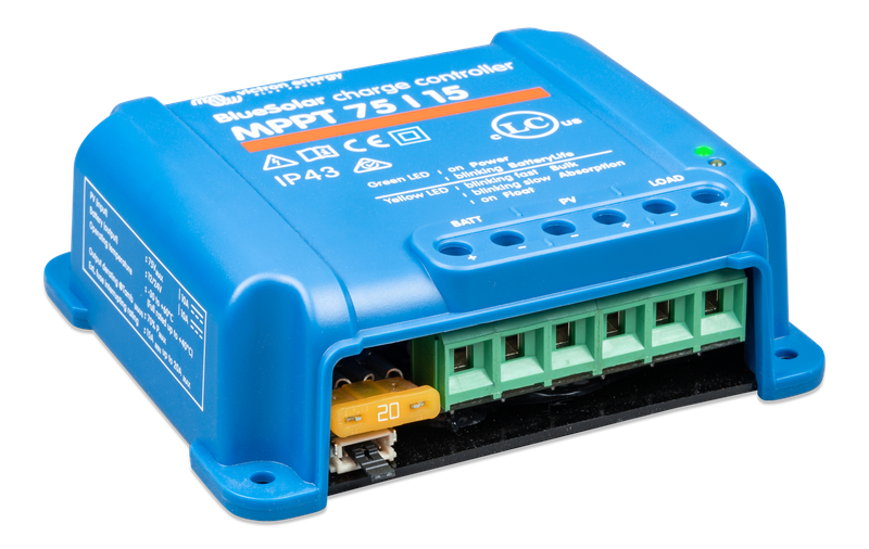 BlueSolar MPPT charge controller75/15 (right) 