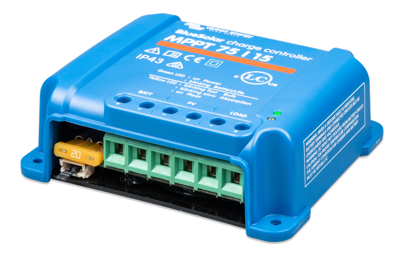 BlueSolar MPPT charge controller 75/15 (left) 