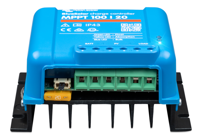 BlueSolar MPPT charge controller 100/20 (front) 