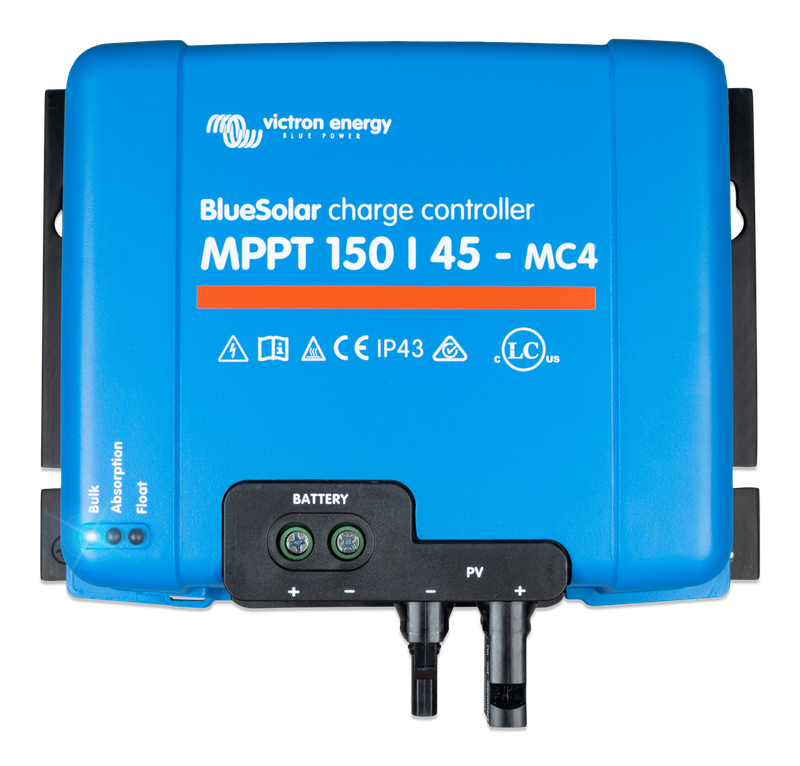BlueSolar MPPT charge controller 150/45 MC4 (top) 