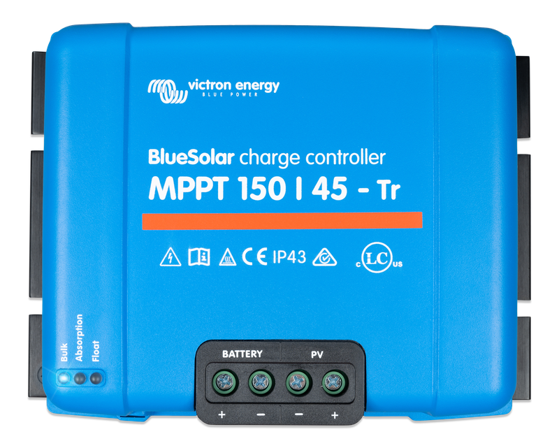BlueSolar MPPT charge controller 150/45-Tr (top) 