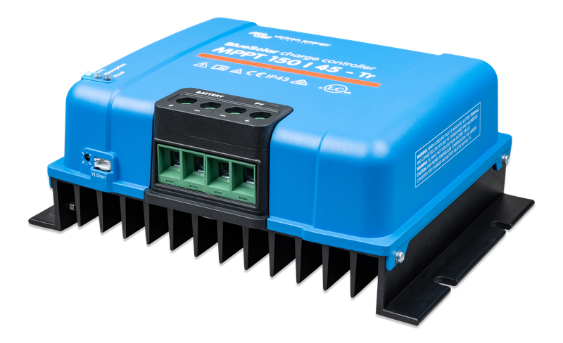 BlueSolar MPPT charge controller 150/45-Tr (left) 