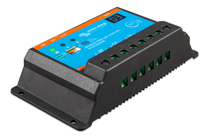 BlueSolar PWM-Light Charge Controller 12-24V-20A (right) 