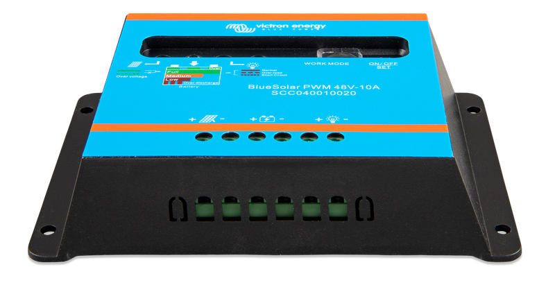 BlueSolar PWM-Light Charge Controller 48V-10A (front-angle) 