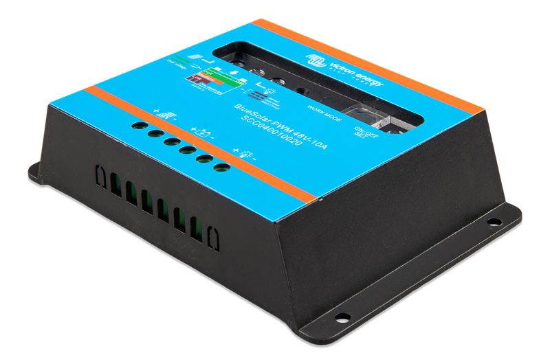 BlueSolar PWM-Light Charge Controller 48V-10A (left) 