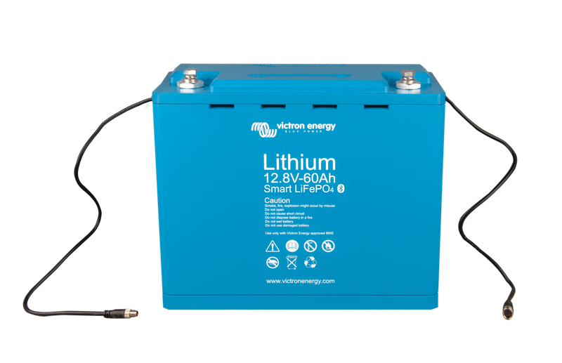 LiFePO4 battery 12,8V 60Ah - Smart (front-angle)