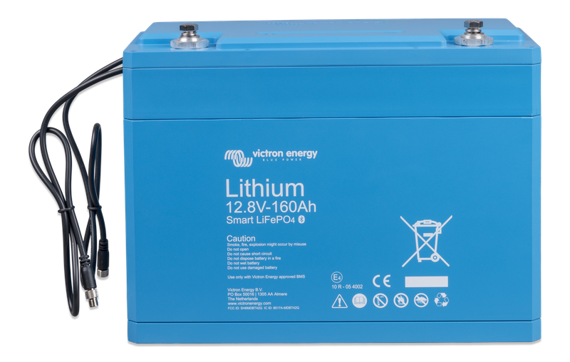 LiFePO4 Battery 12,8V 160Ah Smart (front-angle) 