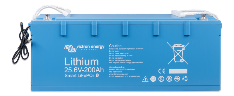 LiFePO4 Battery 25,6V 200Ah Smart (front-top) 